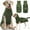 Green, variant on Newborn Dog Anxiety Calming Hoodie With Ear Wrap , Breathable Dog Anxiety Jacket Vest Coat for Thunderstorms