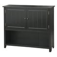 thumbnail image 3 of TMS Chase 42" Open Shelf Sideboard Buffet, Black, 3 of 5