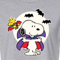thumbnail image 3 of Peanuts - Snoopy Vampire Glow In The Dark - Juniors Cropped Cotton Blend T-Shirt, 3 of 6