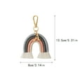 thumbnail image 4 of Sonducket LLavero de arcoíris tejido, colgante artesanal, adorno artesanal, mochila, decoración, joyería, bolsa de regalo, colgante Accesorios de disfraces Gris/Colorido Sonducket  AP010520-03B, 4 of 6