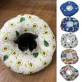 thumbnail image 2 of Adjustable Pet Collar - Anti-scratch Anti-Bite - Plush Filling Soft - Cartoon Print Cat Dog Collar, 2 of 8