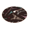 thumbnail image 2 of Kll Eiffel Tower Christmas Tree Skirt 48",Party Decorations Farmhouse For Christmas Decorations Holiday Party, 2 of 8