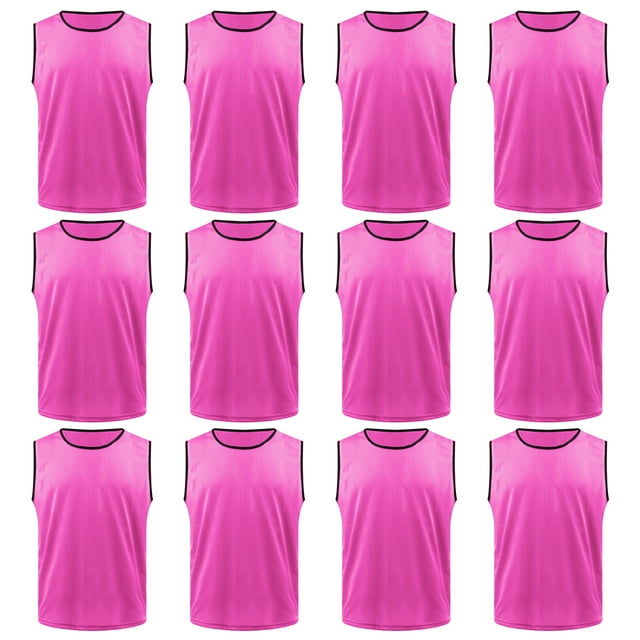 TOPTIE Lot de 12 Vierges Scrimmage Team Practice Pinnies Mesh Jerseys Vests Pinnies(Vestes d'entraînement de sport)