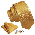 thumbnail image 2 of Set de corbatas Barry.Wang Paisley Fashion para hombre en seda, 2 of 8