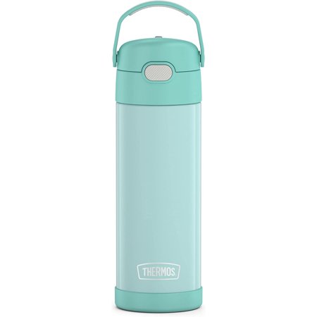 

THERMOS FUNTAINER 16 Ounce Stainless Steel Vacuum Insulated Bottle with Wide Spout Lid Mint