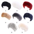 thumbnail image 3 of Minnieouse Manténgase a la moda y abrigado con una diadema de piel ligera para mujer Diadema de piel sintética Accesorio para el cabello gris, 3 of 6
