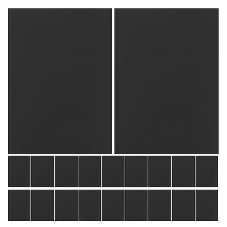 LULULION Black Scrapbooking Cardstock Paper for Art Projects and Crafting Use