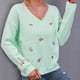 thumbnail image 5 of Suéter Abrigo Mujer Gibobby Manga Larga Estampado Floral Verde S, 5 of 5
