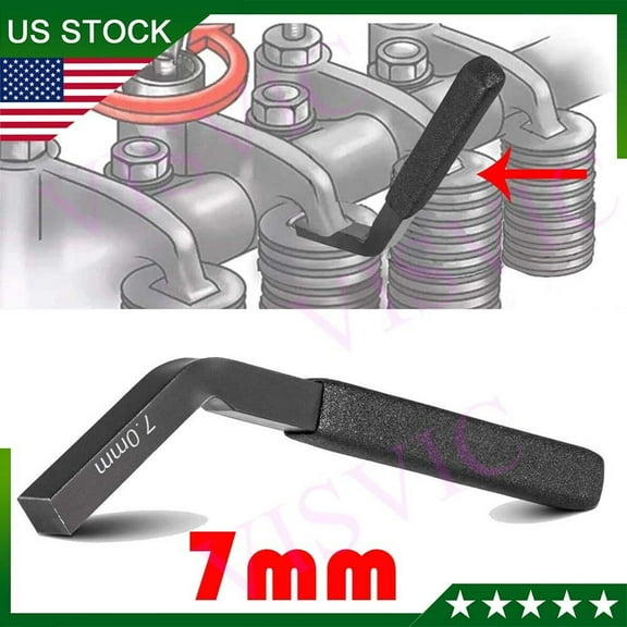 7MM Black ISX Engine Brake Adjustment Tool Jake Brake Feeler Gauge For Cummins