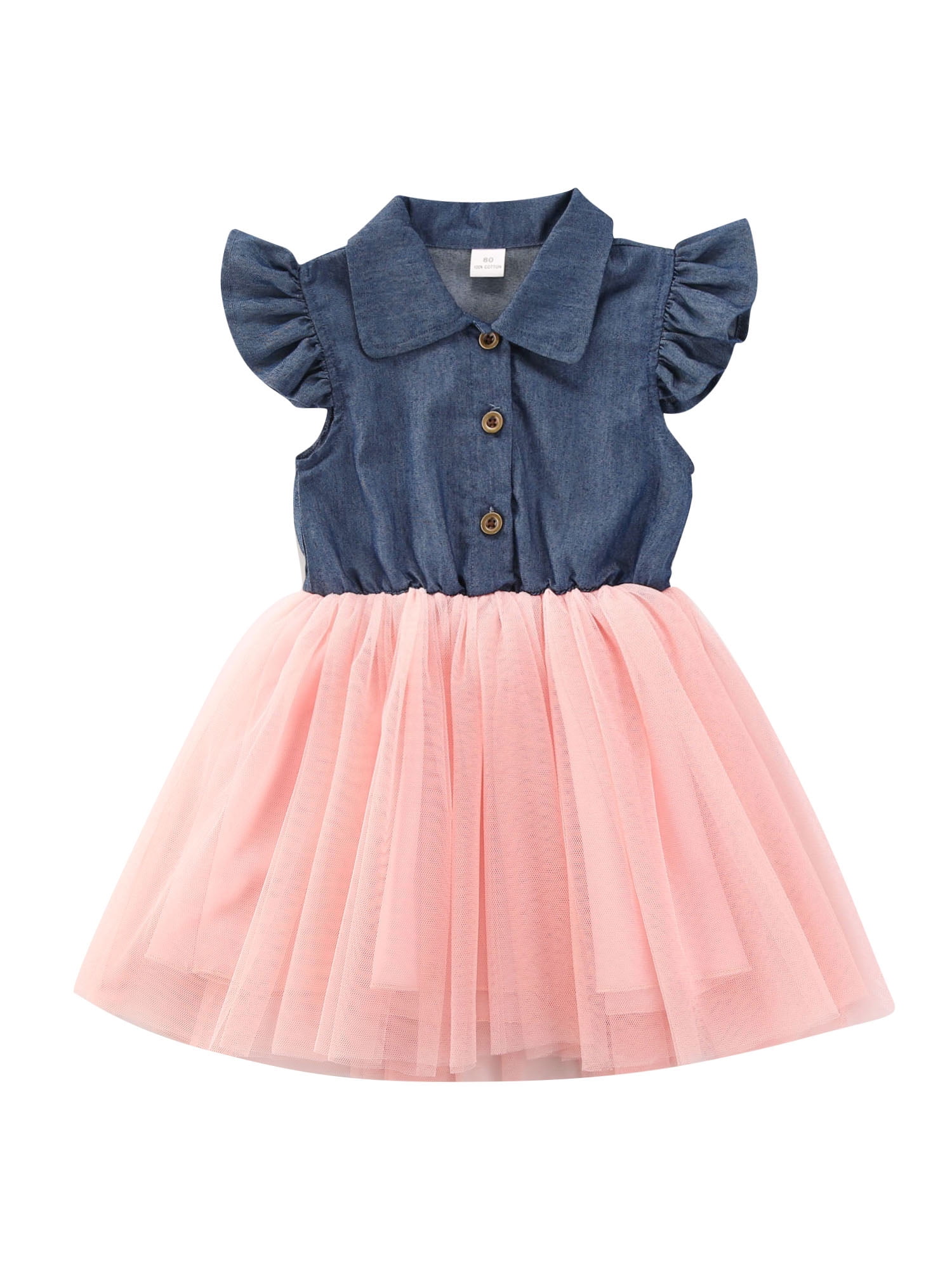 little girl denim tutu dress