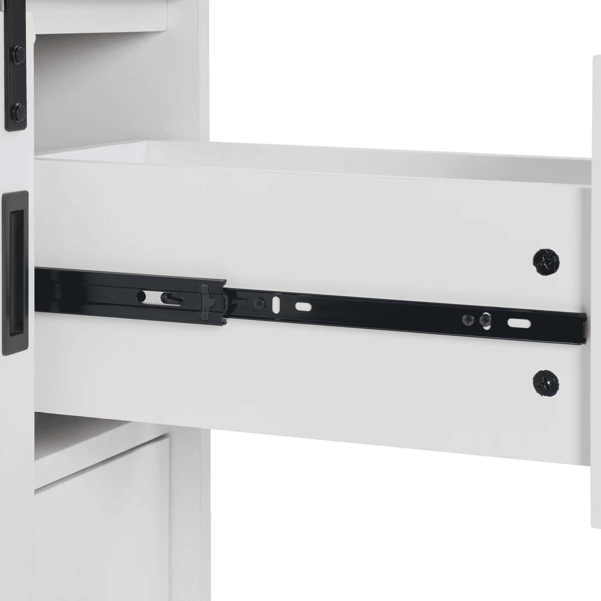 Aukfa 24" Bathroom Vanity with Sink,Farmhouse Undermount Freestanding Bathroom Sink Cabinet,White