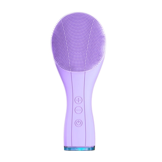 Limpiador facial con 6 modos de vibración y 16 niveles de intensidad. Exfoliante facial con gel de sílice de grado alimenticio y cepillo de limpieza.