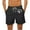 Black, variant on WAVSUF Summer Drawstring Short Pants Mens Elasticity Shorts Fashionable Casual Blue Size L