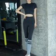 thumbnail image 2 of Women's Nake Feeling High Waist Yoga Tight Pants Top Set Tummy Control Workout Running, 2 of 5