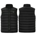 thumbnail image 4 of Gamivast Heated Vest for Women And Men Qulited Theraml Stand Collar Sleeveless Padded Jackets Multiple Heating Zones And 3 Leveles Loose Hiking 2 Control Washable Usb Coats Pockets no Power Bank, 4 of 5