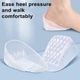 thumbnail image 4 of Tnobhg 2 Pairs Heavy Duty Heel Cups Relieve Pain Fatigue Honeycomb Design Soft Invisible Unisex Protection Heel Pads, 4 of 7