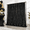 Black-8ft x 8ft, variant on Blush Pink Sequindrop Glitter Curtain 10ft x 10ft for Party Shower Wedding Decorations