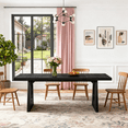 thumbnail image 3 of Fnova 70.9" Rectangular Dining Table for 6-8 People, Large Farmhouse Wood Kitchen Table with Heavy Duty Legs, Easy to Assemble, 3 of 13