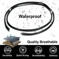 thumbnail image 5 of ChainsHouse Mens Women Thin Necklace Waterproof Braided Leather Cord Black Trendy Woven Wax Rope Basic Necklaces Jewelry Gift 3mm Width, 26", 5 of 7
