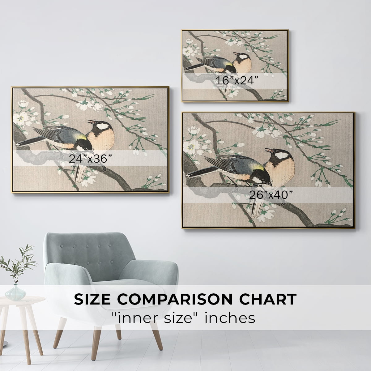 Vintage Landscape-CCXCVII By Wexford Home Framed in Gold Wood Gallery Wrapped Canvas 27 in. x 41 in.