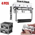 thumbnail image 2 of Jinsinto Spring Recessed Handle Chest Handle Stainless Steel Folding Spring With Handle Stainless Steel Cash Box Pull Handles Stainless Steel Folding Cash Box Handles Lifting Handle Box Tool, 2 of 5