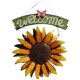 thumbnail image 1 of señal de entrada Girasol bienvenida puerta de colgador de flor inspirador pared arte caída puerta delantera colgante para dormitorio Fanmusic señal de entrada, 1 of 7
