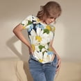 thumbnail image 5 of Daiia Bees Collecting Nectar Women'S Crew Neck Short Sleeve Slim Fit T Shirts Tops Basic Bodysuit Leotard Clothing-Medium, 5 of 9