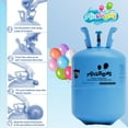 Airloons Portable Disposable 9.5inch Helium Tank Balloon Kit with 30