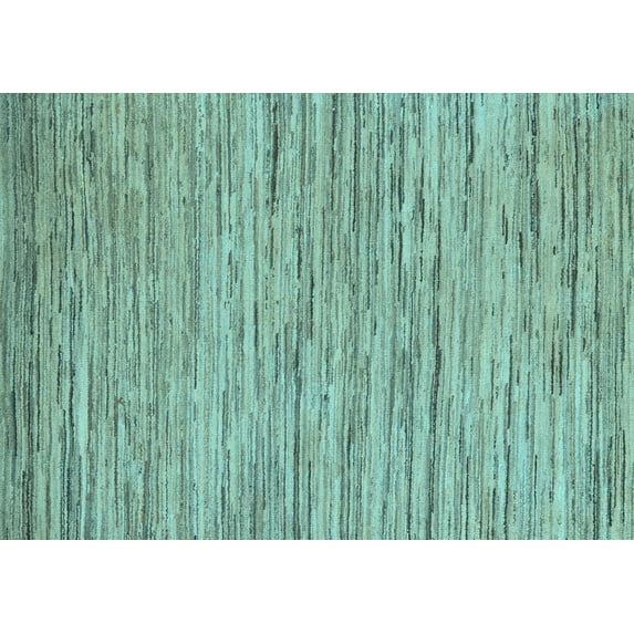 Ahgly Company Indoor Rectangle Oriental Light Blue Modern Area Rugs, 6' x 9'