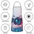 thumbnail image 6 of Disketp Vintage Camera Splash Art Kitchen Apron with adjustable Aprons for Women with Pockets Cooking Powder Pink Apron, 6 of 7