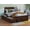 Walnut, variant on AFI Nantucket Twin XL Platform Bed with Matching Footboard & Storage Drawers, Light Toffee