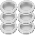 thumbnail image 3 of Latas vacías para galletas con tapas, caja de lata para vacaciones, cajas de embalaje redondas, 6 uds., 3 of 8