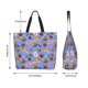 thumbnail image 5 of Balery Fastfoods Bolsa Tote Estilo Estético con Cremalleras, Bolsa de Hombro, Bolsa de Compras Grande y Plegable, 5 of 8