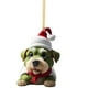 thumbnail image 1 of Fiudx Ofertas relámpago Adorno de árbol de Navidad con forma de coche plano de acrílico, 1 of 1
