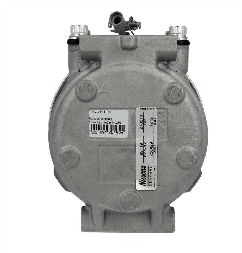 Nissens 89119 Air Conditioning Compressor with Clutch