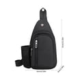 thumbnail image 3 of Qwtwty Shoulder Backpack Men's Hiking Chest Pack Travel Sports Sling Bag Business Casual Crossbody Shoulder Bag on Clearance, 3 of 9