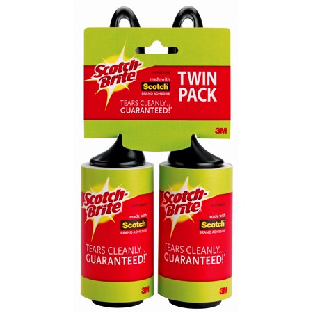 Scotch-Brite Lint Roller Twin Pack, 60 Sheets, 2 Count