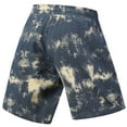 thumbnail image 4 of Mens Shorts Casual Shorts Loose Fit Straight Leg Tie Dye Elastic Waist Breathable Blue L, 4 of 5
