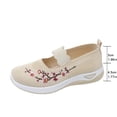 thumbnail image 6 of Orthopedic Shoes for Women Wide Width Breathable Walking Comfortable Slip on Non Slip Lightweight Arch Support Sneakers Beige 9.5, 6 of 7