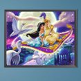 thumbnail image 3 of Pintura de diamante 5D Wdftyju DIY Príncipe Aladdin princesa Jasmine 50x40cm, 3 of 9