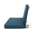 thumbnail image 4 of GDF Studio Eydan Outdoor Water Resistant Fabric Loveseat Cushions, Dark Teal, 4 of 8