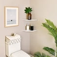 thumbnail image 7 of WELLAND 12-Inch Floating Corner Shelves ,Wall Mounted Storage Shelf, Set of 2, White Finish, 7 of 7