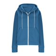 thumbnail image 5 of Plain Zip Up Hoodies for Women Long Sleeve Basic Hooded Sweatshirt with Pockets and Thumb Hole Hooded Jacket Outerwear, 5 of 7
