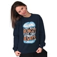 thumbnail image 3 of Last Name Hungry First Always Drake Unisex Plus Fleece Graphic Sweatshirt Brisco Brands 2X, 3 of 5