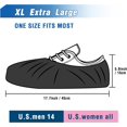 thumbnail image 6 of ProtectX Disposable Shoe & Boot Covers, 100-pack (50 pairs), Slip Resistant, Boot & Shoe Covers, Durable Polypropylene, Black, Fits up to Men’s 14 US Size and All Women’s US Size Shoes…, 6 of 6