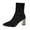 #024-Black, variant on Roncen Women's Fashion Knit Sock Booties - Stretchy Fly Knit Square Toe Slender High Heel Ankle Boots for Casual Autumn Winter Wear