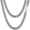 18.0 Inches A: stainless-5mm, variant on Miami Cuban chain men's necklace, width available from 5-9 mm, length available from 18-30 inches, stainless steel hip-hop men's jewelry, comes with a gift box.