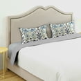 thumbnail image 3 of Yayeee Pillowcase King Size Set of 2 Satin Wrinkle Resistant Pillow Case, Blue Floral Pattern, 3 of 8