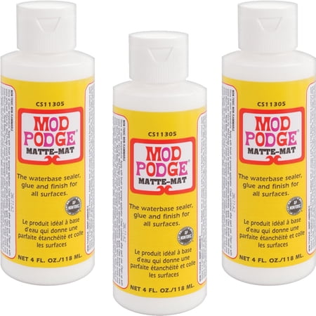 Mod Podge Matte Finish 4oz, Multipack Of 3-