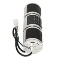 thumbnail image 3 of Altavoz Bluetooth para motocicleta, inalámbrico, IP54, resistente al agua, DC12V, sistema de sonido de montaje en manillar, color plateado, 3 of 12